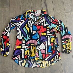 Big Dart Colorful Geometric women Shirt
